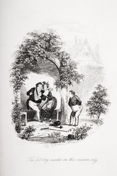 Le gros garçon éveillé en cette occasion seulement, illustration de 